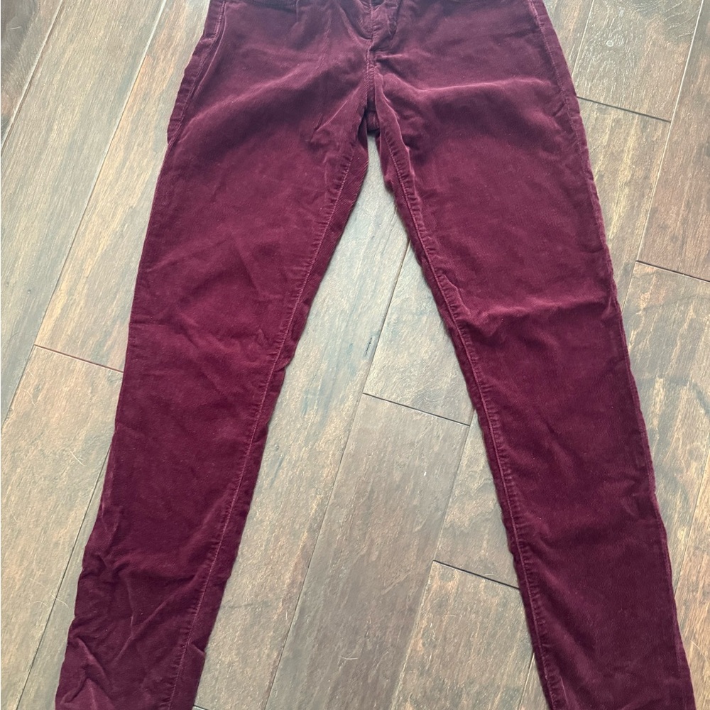 AG Burgundy Corduroy Pants